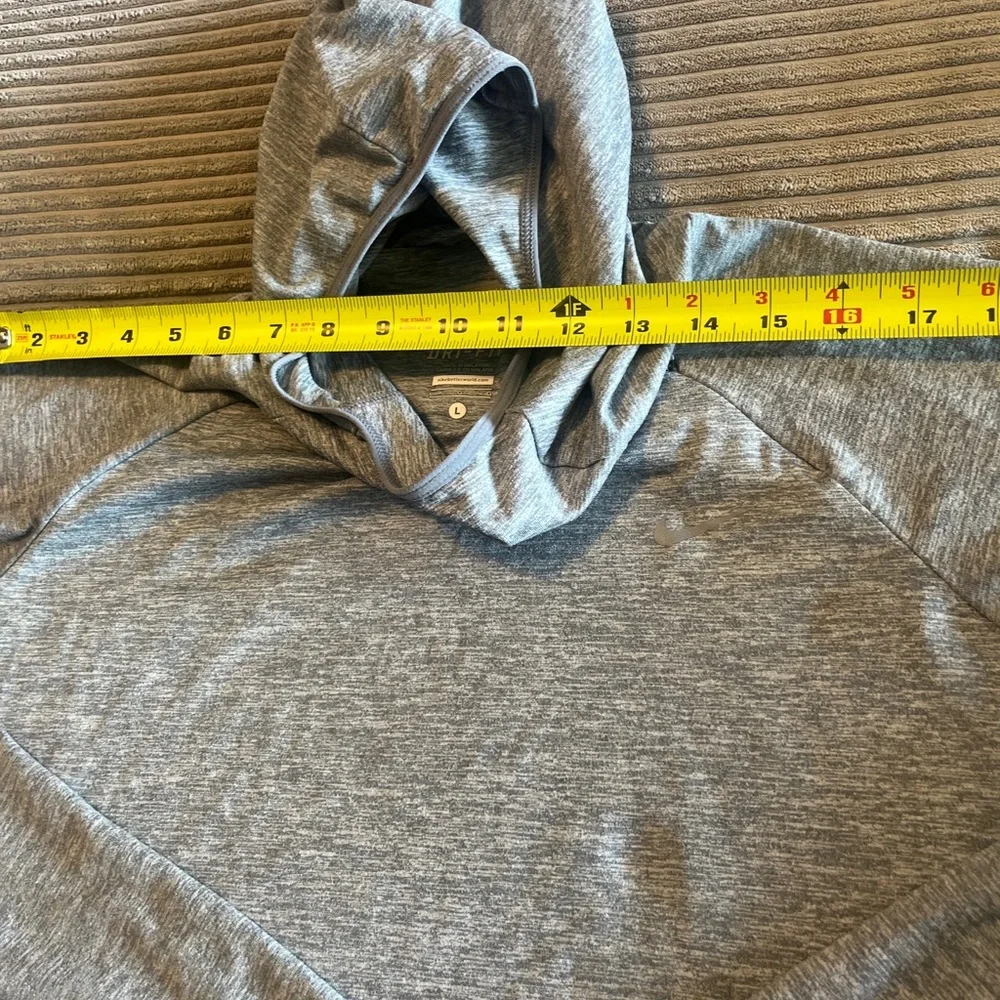 Nike Dri-Fit Women's Element  Running Hoodie Large Gray Cowl Neck Thumb Holes - Picture 5 of 10